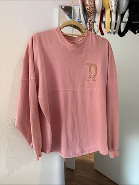 Disney Parks Rose Pink & Gold Spirit Jersey Size XS